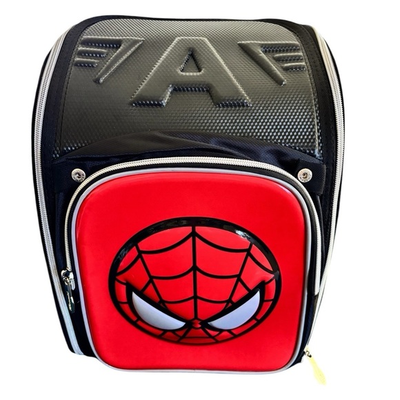 Spider-Man Large Backpack Weekend Bag Sleepover Travel School Foldable Pockets - Picture 1 of 7